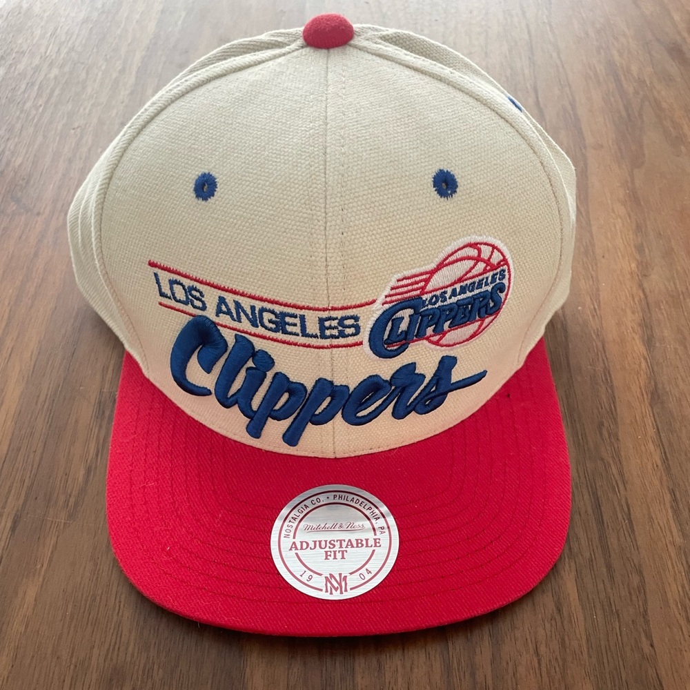 LA Clippers flat brim snapback hat
